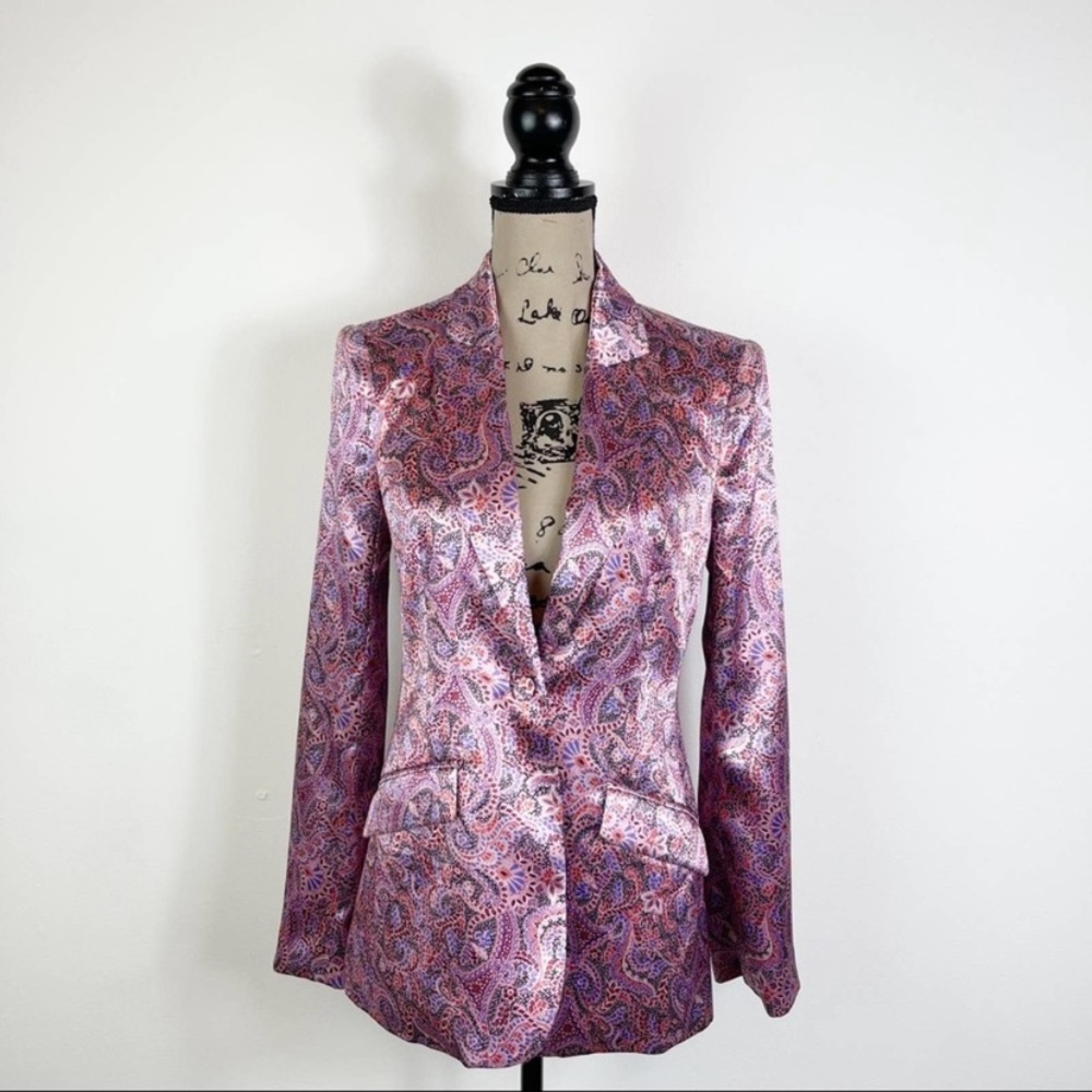 NWT Cinq a Cept Silk Designer Blazer - Picture 3 of 13